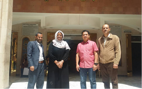 وفد الرعاية الصحية للأمم المتحدة يزور المستشفى 