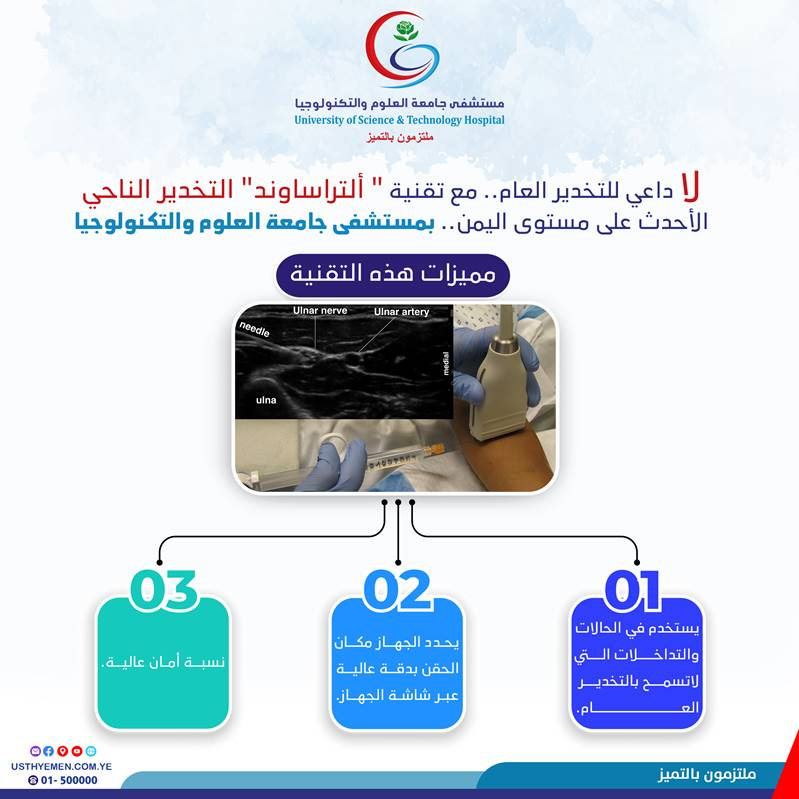 تقنية " ألتراساوند" التخدير الناحي..الأحدث على مستوى اليمن >